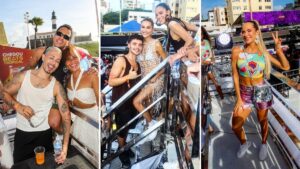 Carnaval: famosos curtem folia em trio da Ivete, em Salvador