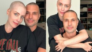 Fabiana Justus: marido raspa o cabelo em meio ao tratamento de câncer