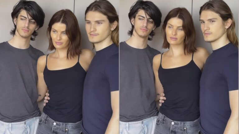 Isabeli Fontana posa com filhos e se declara: 'Meus bebês'