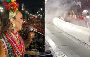 Ivete chora após explosão em bloco e considera despedida do Carnaval