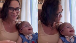 Letícia Cazarré tranquiliza fãs após intercorrência com Guilhermina