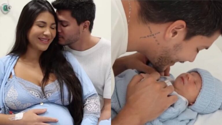 Nasce Gabriel, filho de Arthur Aguiar e Jhenny Santucci; veja fotos