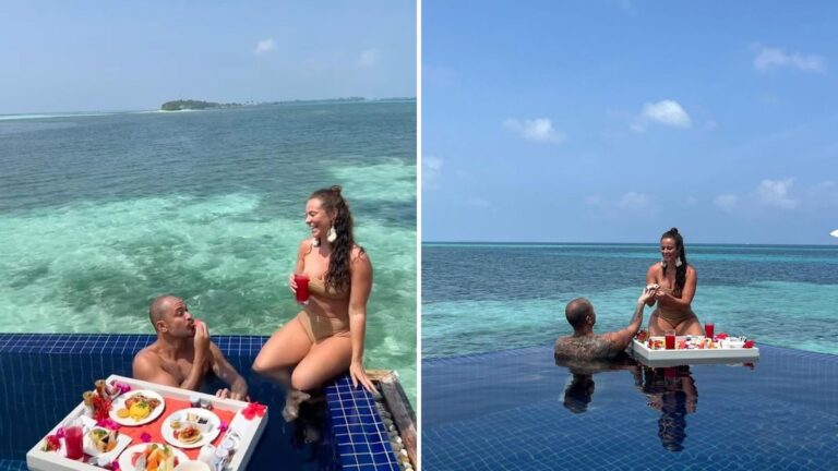 Paolla Oliveira ganha surpresa romântica em viagem com Diogo Nogueira
