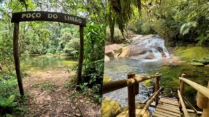 Poço do Limão tem água cristalina e paisagem em vários tons de verde