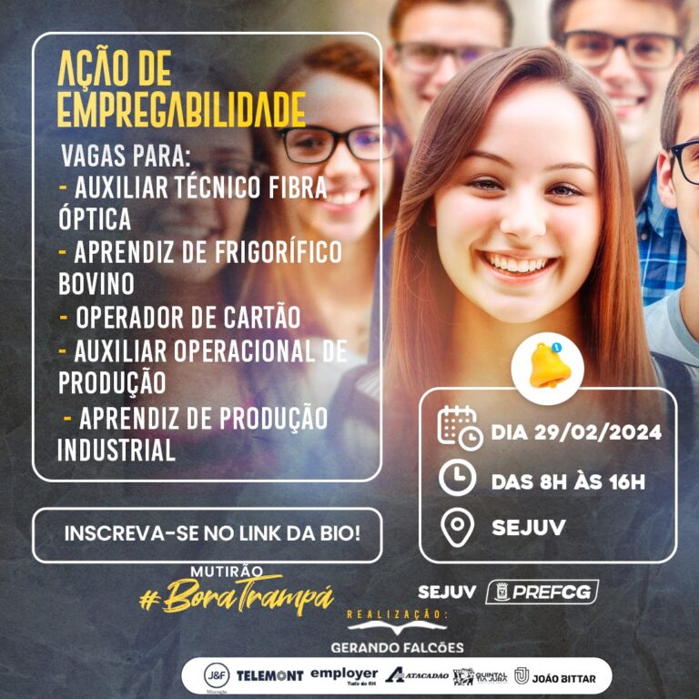 Prefeitura promove ação de empregabilidade: Mutirão #BoraTrampa, na Sejuv