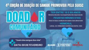 Suasc promove a 4ª edição da campanha “Doador Comunitário”