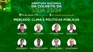 Veja os palestrantes da Abertura Nacional da Colheita da Soja