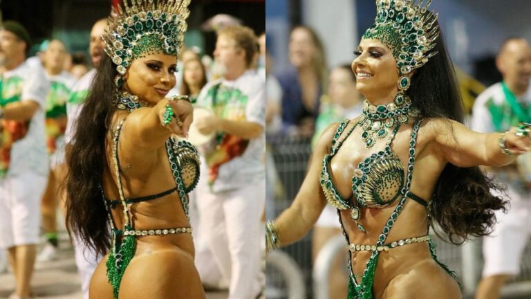 Viviane Araújo surge com look de carnaval e web exalta: 'Maior rainha'