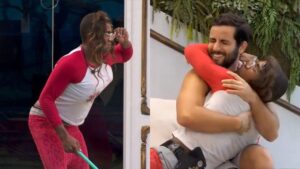 BBB24: Davi se veste com roupas de Isabelle e 'sensualiza' com Matteus