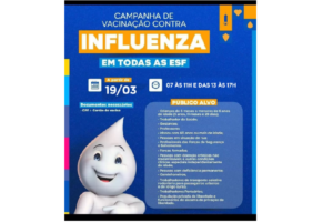Começou nesta terça -feira, 19, a Campanha Contra a Influenza 2024