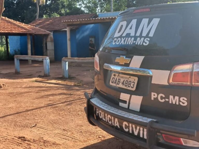 Polícia Civil cumpre mandado de busca e apreensão na casa de autor de feminicídio em Coxim