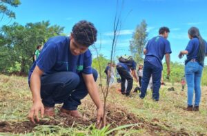 Projeto com estudantes de escola indígena realiza restauração de vegetação em Dourados