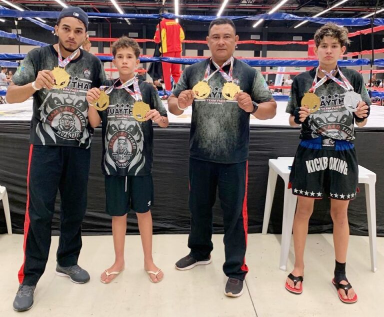 Academia Arena Combat Team Faed Tiger em Coxim é destaque no Campeonato Estadual de Kickboxing