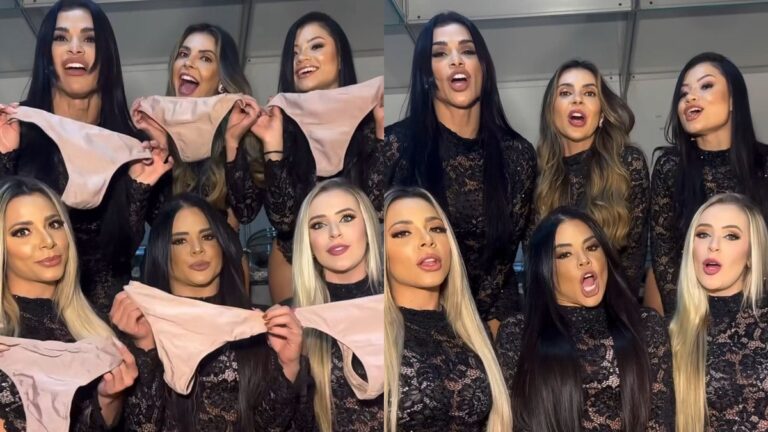 Bailarinas de Leonardo rebatem críticas sobre uso de calcinha em shows