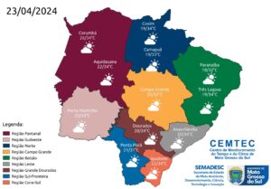 Com tempo estável, terça-feira tem previsão de sol e baixa umidade relativa do ar