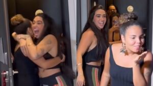 Giovanna reencontra Pitel após eliminação do 'BBB 24': 'Gnomete'