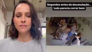 Letica Cazarré relata susto com a filha: 'Não aguentaria muito tempo'