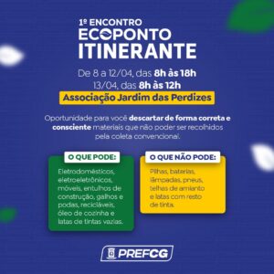 Prefeitura leva 1º Ecoponto itinerante ao Jardim das Perdizes nesta segunda-feira (8)