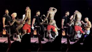 Ricky Martin fica "excitado" durante participação em show da Madonna