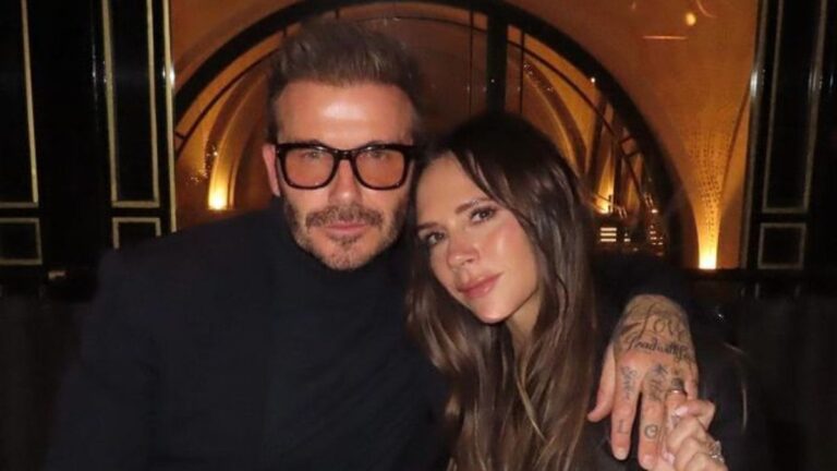 Victoria mostra David Beckham sem camisa e de shortinho: 'De nada'