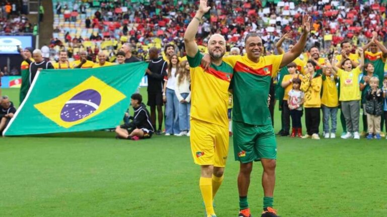 Cantor Belo e Denilson se unem em solidariedade no Maracanã