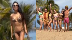 Demi Moore surge de biquíni em vídeo de férias no México; veja