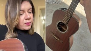 Família de Marília Mendonça vai rifar violão dela em prol do Rio Grande do Sul