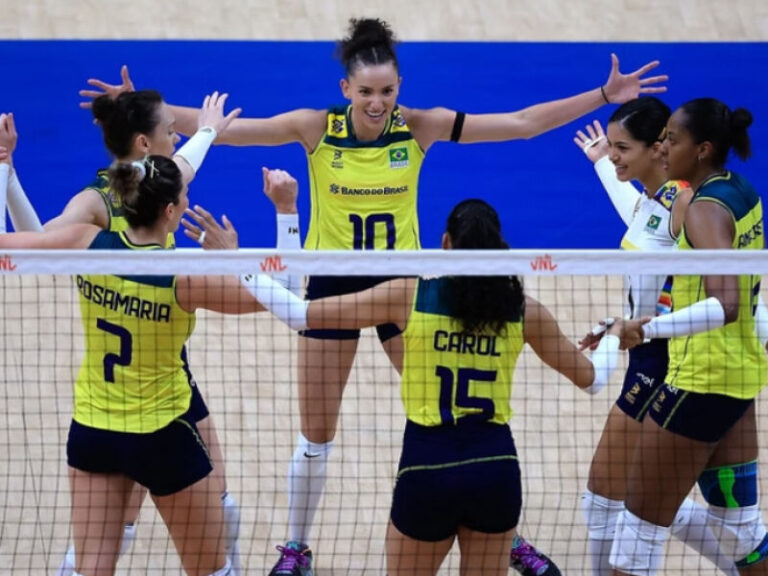 Liga das Nações de Vôlei: Brasil derrota Sérvia e assume liderança