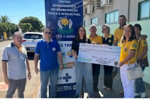 Lions Clube Chapadão fez doação de R$ 152 mil à APAE de Chapadão do Sul