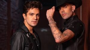 Luan Santana e Luan Pereira se encontraram em São Paulo para gravar uma clipe