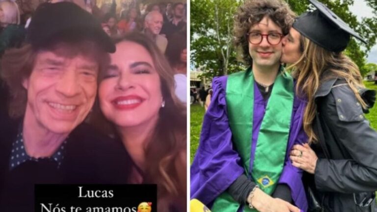 Luciana Gimenez e Mick Jagger têm encontro inusitado na formatura do filho