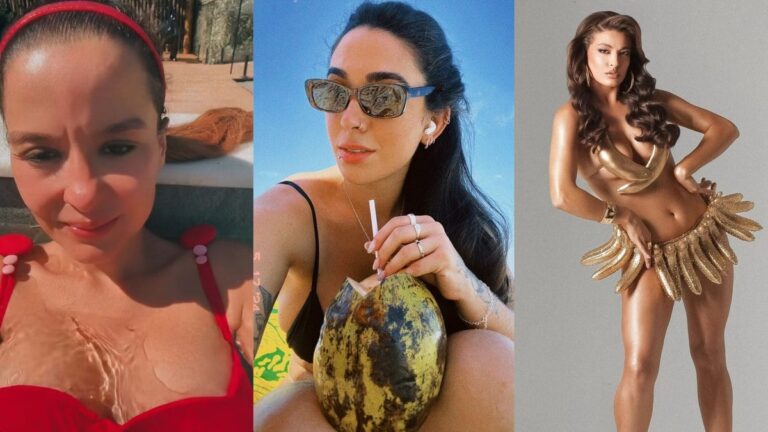 Maiara, Giovanna e Beatriz ousam com biquínis em dia de sol; fotos