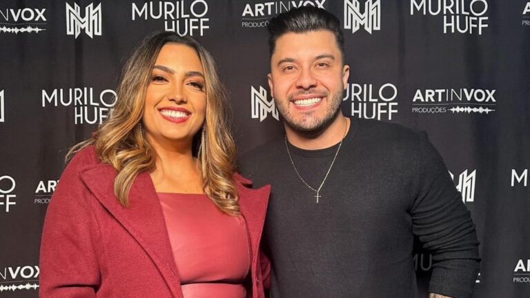 Murilo Huff convida Camila Moura ao palco de show e homenageia influenciadora