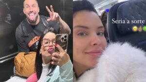 Arthur Picoli curte aniversário com Ivy Moraes no Caribe