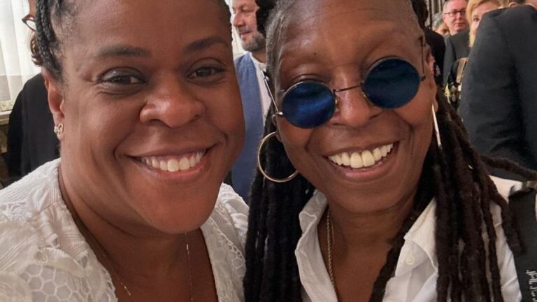 Cacau Protásio celebra encontro com Whoopi Goldberg no Vaticano