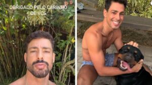 Cauã Reymond atualiza estado da cachorra após envenenamento: 'Maldade'