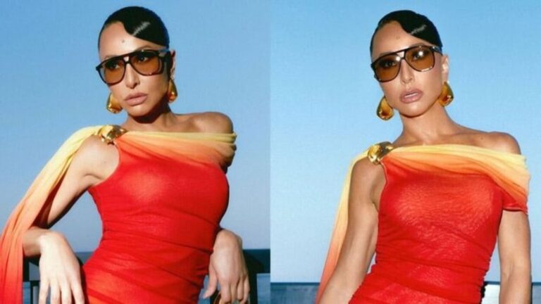 Com vestido elegante, Sabrina Sato ousa e anseia chegada do inverno