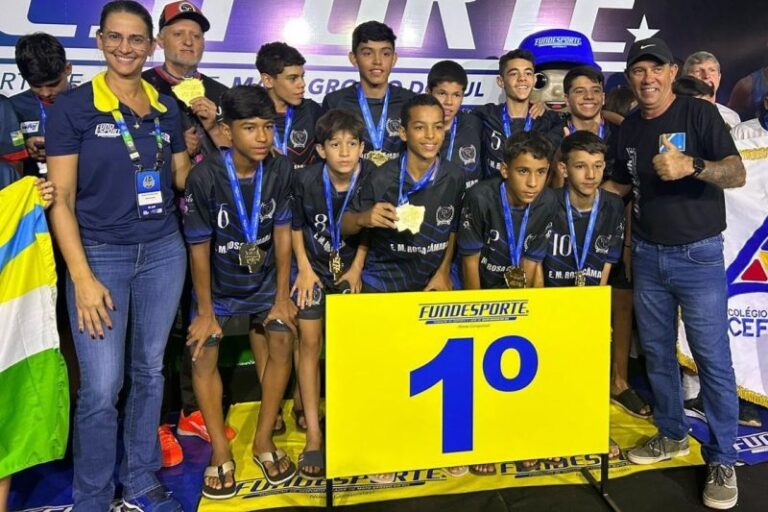 EM Rosa Câmara conquista título no futsal dos Jogos Escolares de Mato Grosso do Sul
