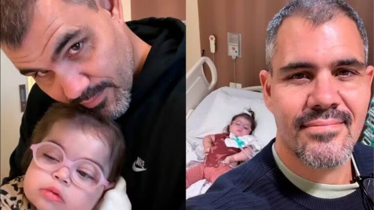 Juliano Cazarré atualiza quadro de saúde da filha, Maria Guilhermina