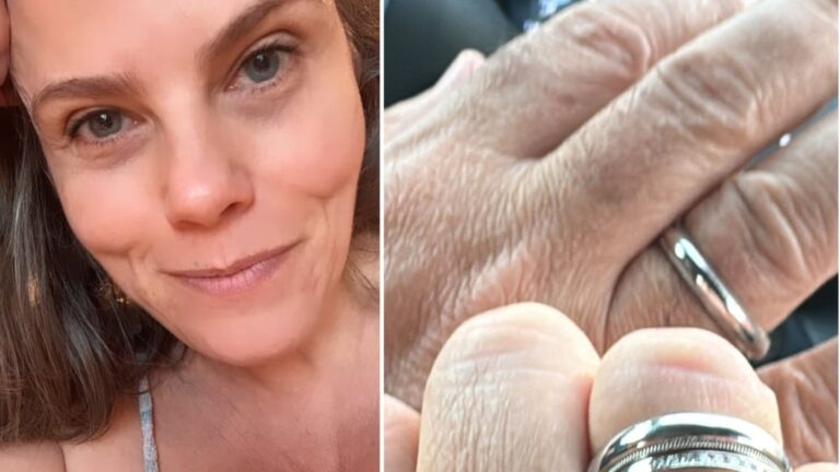 Maria Cândida fica noiva de homem que se apaixonou por ela há 40 anos