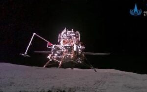 NASA tira foto da sonda chinesa Chang'e 6 no lado oculto da Lua