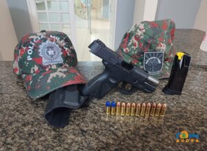 PMA prende pescador portando pistola 9mmdurante Operação no Rio Taquari 
