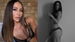 Sabrina Sato posa de lingerie transparente e web reage: 'Perfeita'