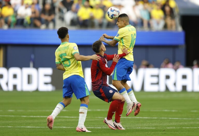 Brasil e Costa Rica se enfrentaram pela primeira rodada da Copa América, no SoFi Stadium, em Inglewood, na Califórnia (EUA)