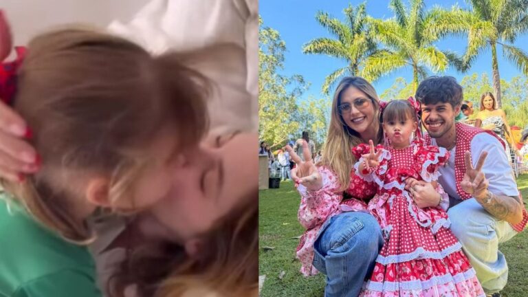 Virgínia reflete sobre amor de mãe em vídeo com filha primogênita