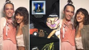 Zaia Angelo cuida do camarim de Marina Sena em festival universitário