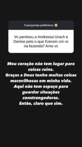 Bárbara Evans responde seguidor no Instagram Reprodução/Instagram