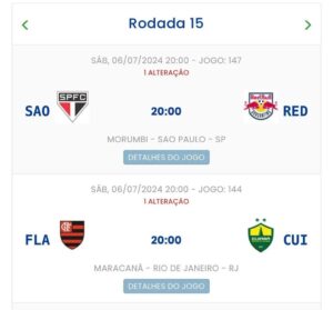 CBF muda horários de jogos do São Paulo e Flamengo deste sábado; confira