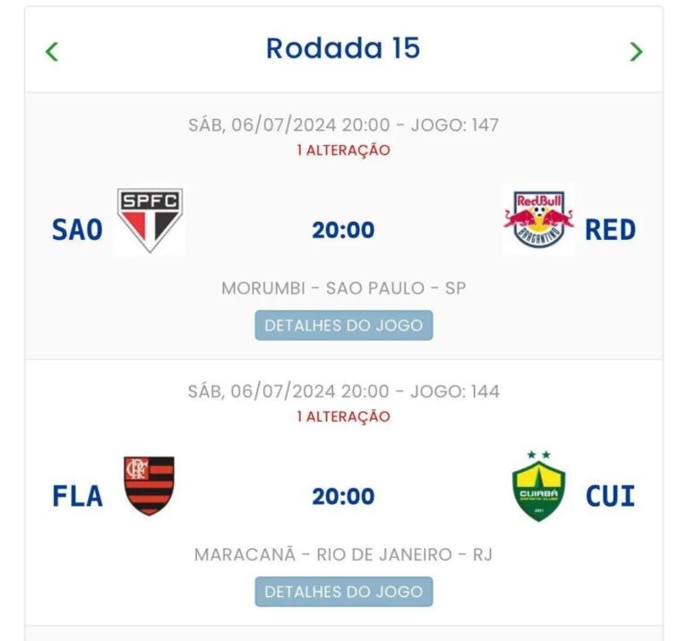 CBF muda horários de jogos do São Paulo e Flamengo deste sábado; confira