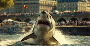 Tubarão causa terror na capital francesa em novo filme da Netflix Divulgação/Netflix